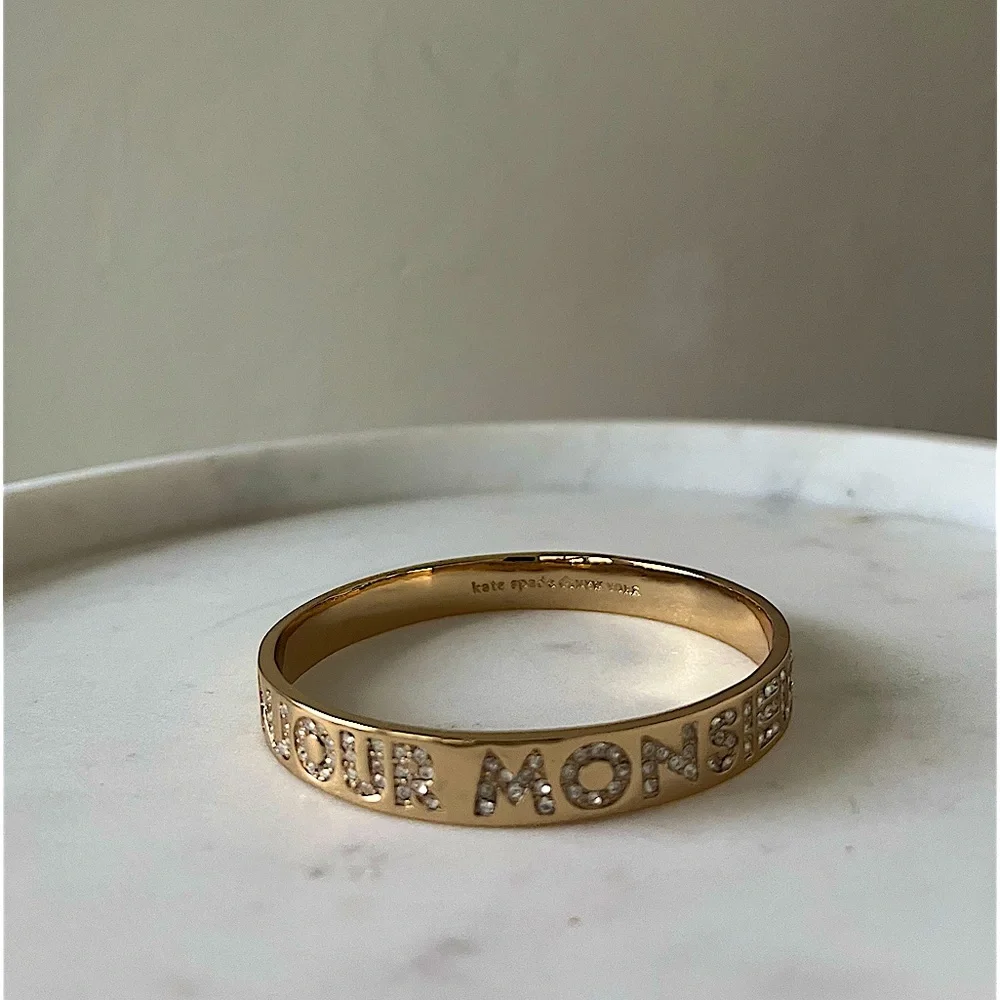 KATE SPADE BONJOUR MONSIEUR ICONIC BANGLE BRACELET - Picture 2 of 4